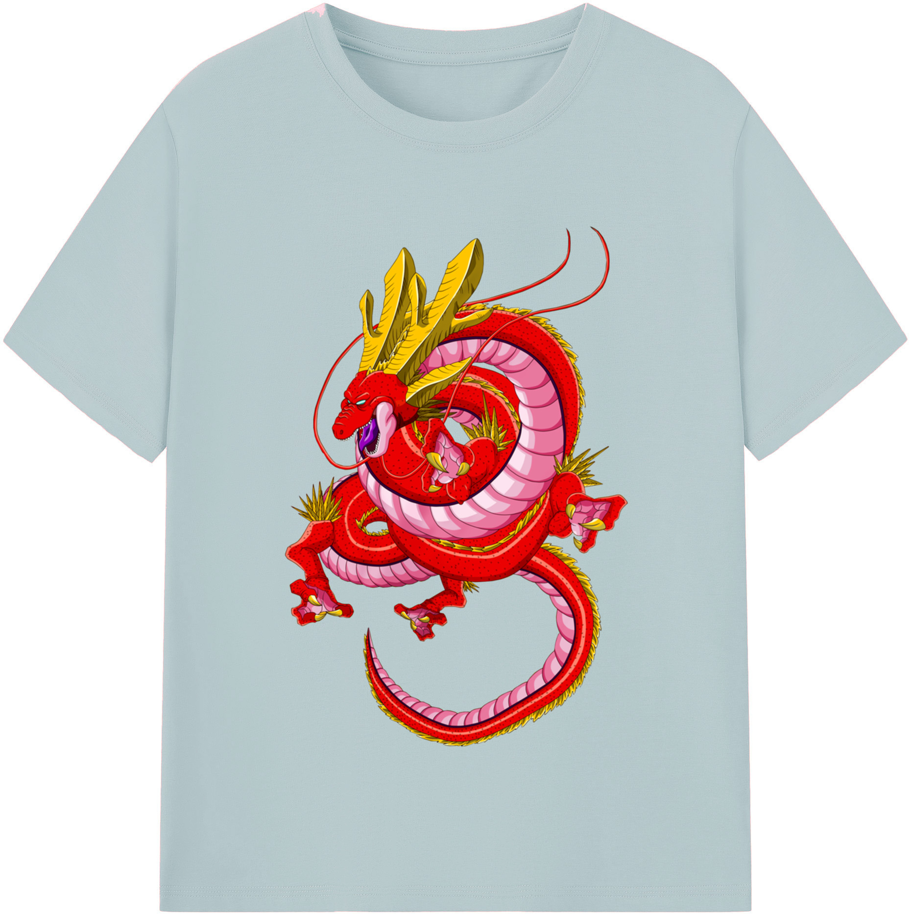 （画像用） ドラゴンボール 神龍 シェンロン DRAGON BALL Shenron 綿100％半袖Tシャツ（フロントプリント）